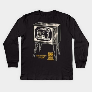 Creature Double Feature TV WLVI 56 Boston Kids Long Sleeve T-Shirt